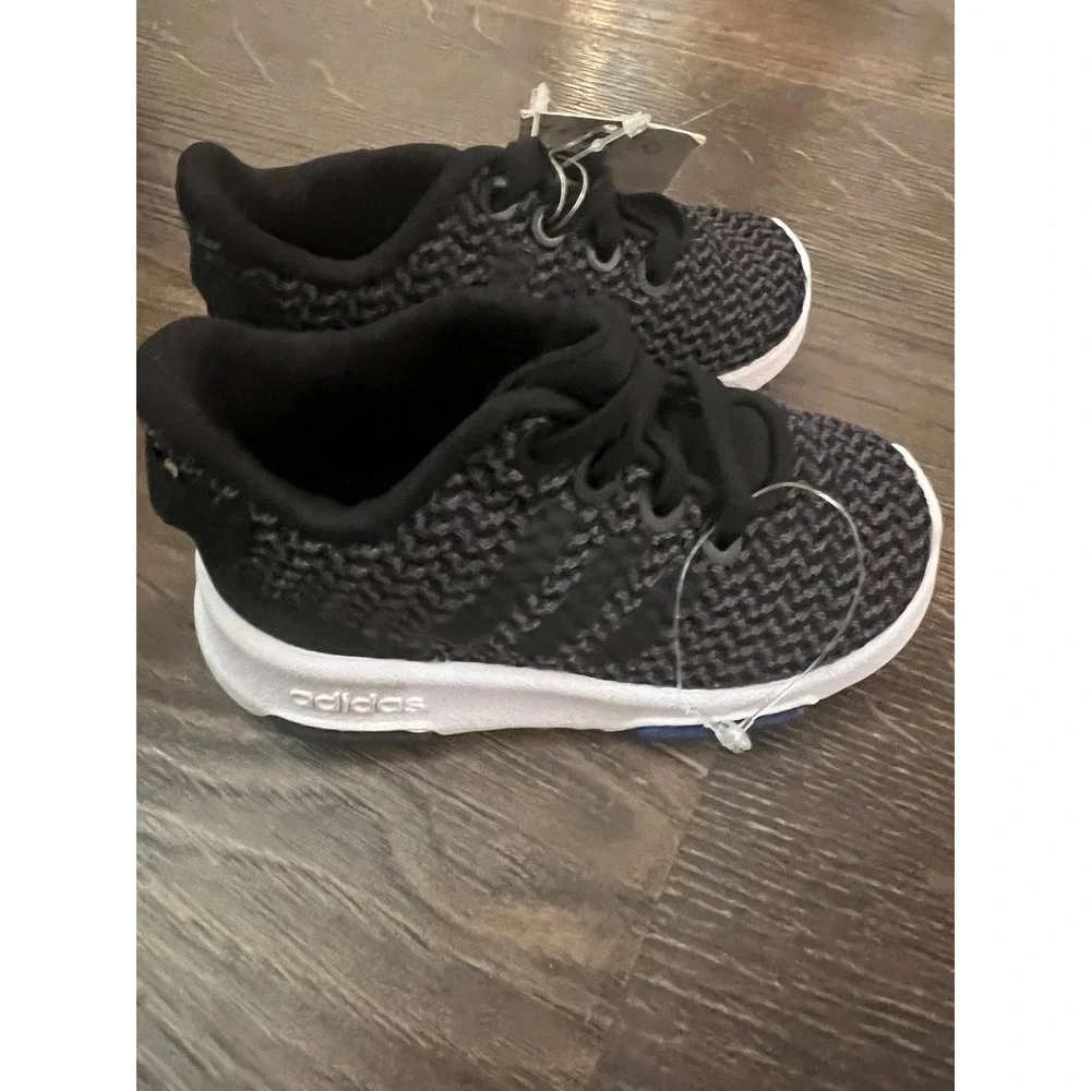 Adidas Racer TR INF Toddler Running Shoes DB1870 Black White Size 5K‎